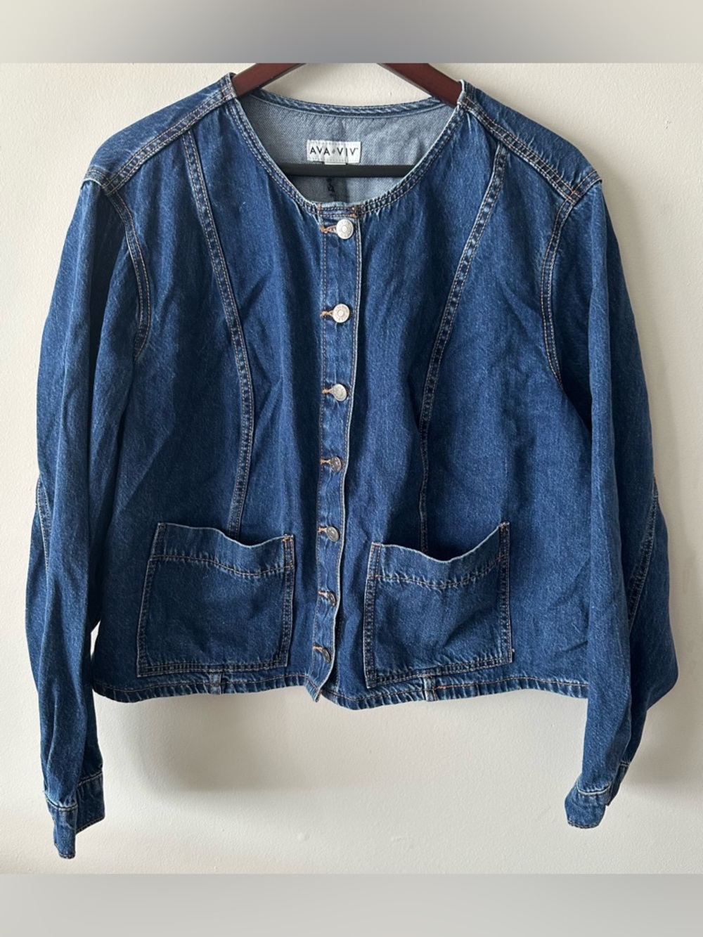 Ava & Viv XXL nwt indigo wash denim jacket make an offer